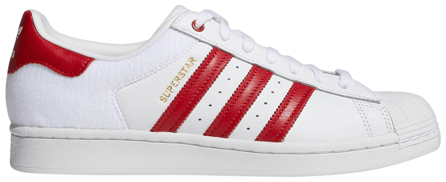 Giày Adidas Superstar 'Velcro Patches White Scarlet' FY3117