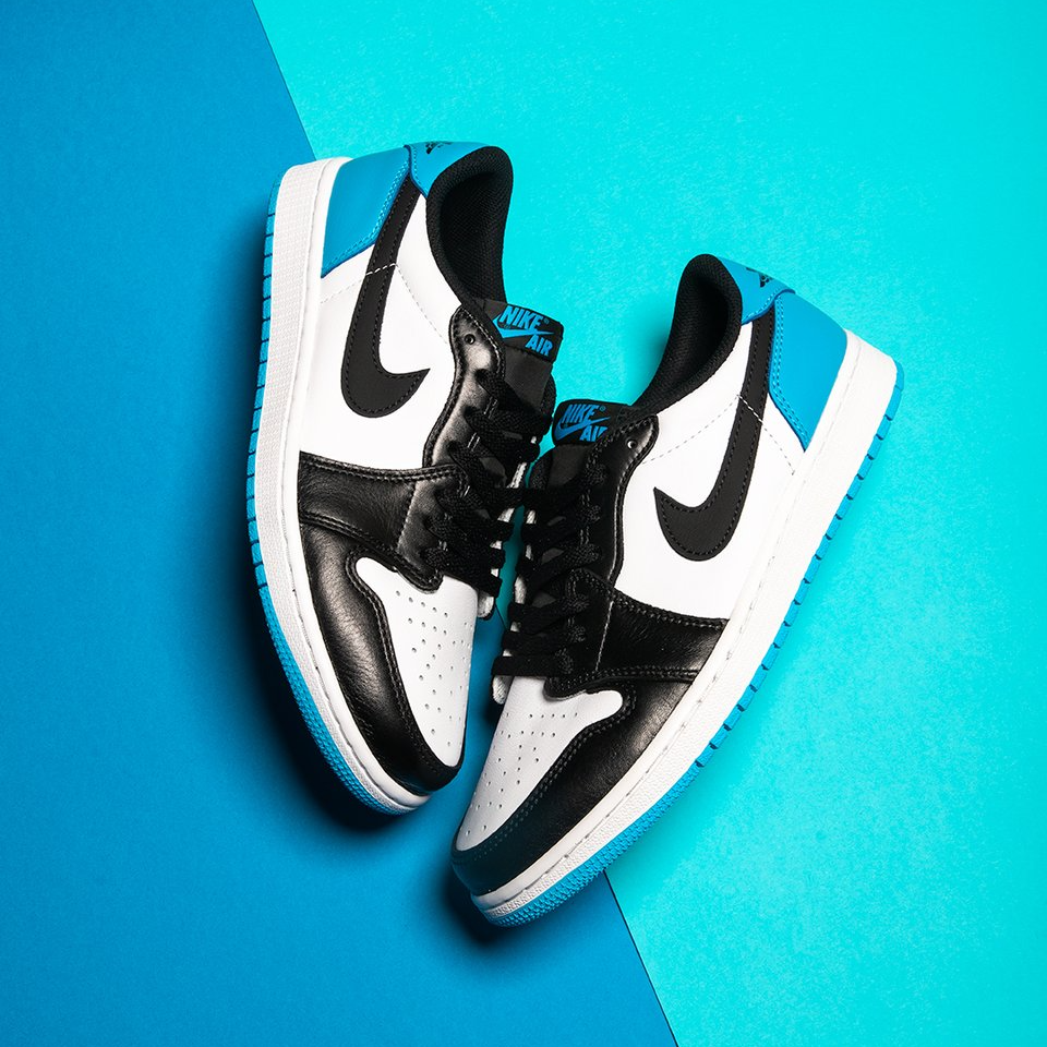 Giày Nike Air Jordan 1 Low 'Black Dark Powder Blue' CZ0775-104 - Ảnh 4