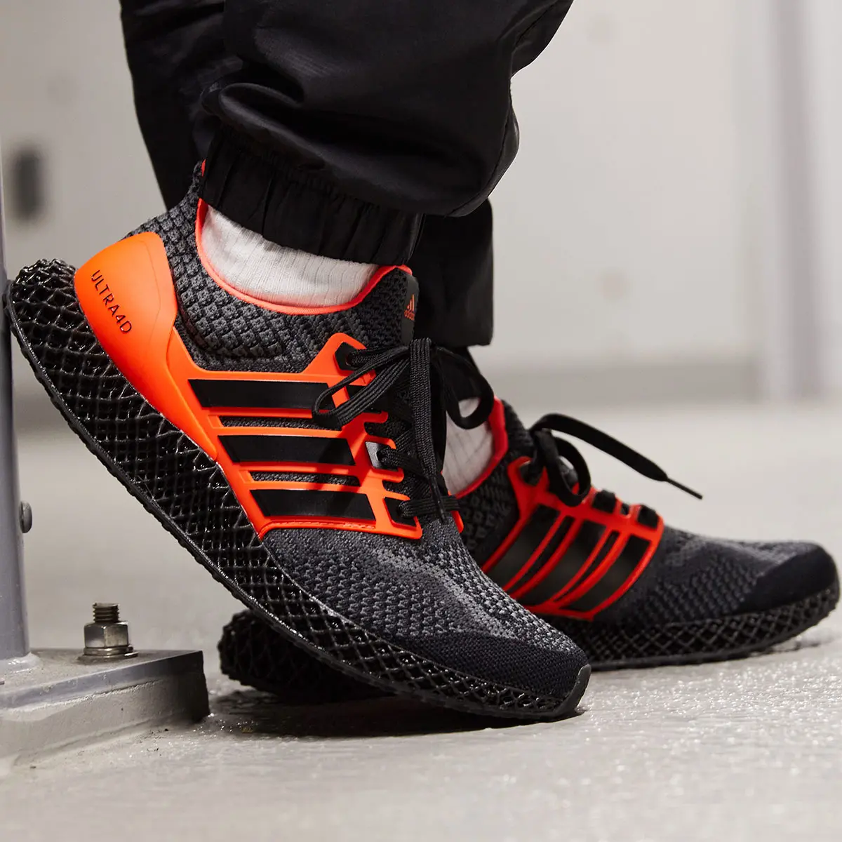 Alternative view of Giày Adidas Ultra 4D 5.0 'Black Solar Red' G58159