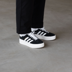 Giay Adidas Wmns Gazelle Bold 'Black White' HQ6912