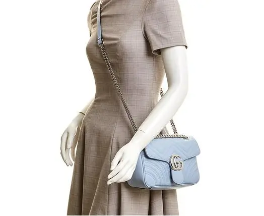 Alternative view of Túi Gucci GG Marmont Small Shoulder Bag Pastel Blue 443497-DTDIY-4928