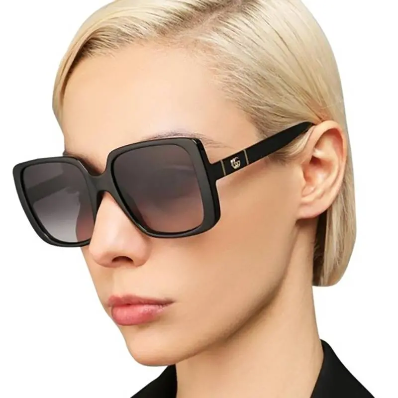 Alternative view of Kính Gucci Black Shiny 'Grey Square' GG0632SA-001