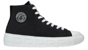 Giày Versace Greca Suede High Top Trainers Black DSU8403-1A00784-1B000