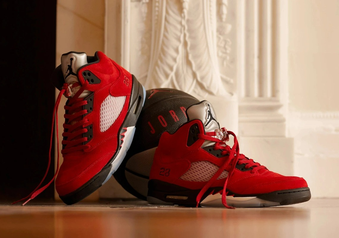 Giày Nike Air Jordan 5 Retro GS 'Raging Bull' 2021 440888-600 - Ảnh 6