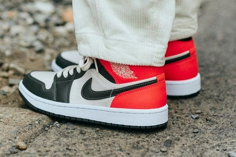 Giày Nike Wmns Air Jordan 1 Mid SE 'Newsprint' DQ6078-100 - Ảnh 4