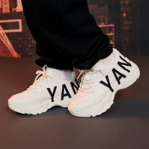 Giay MLB BigBall Chunky P Mega NY 'White Black' 3ASHC2B2N-50WHS