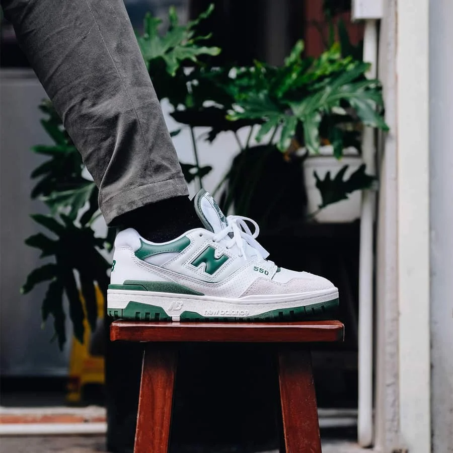 Giày New Balance 550 'White Green' BB550WT1 - Ảnh 3
