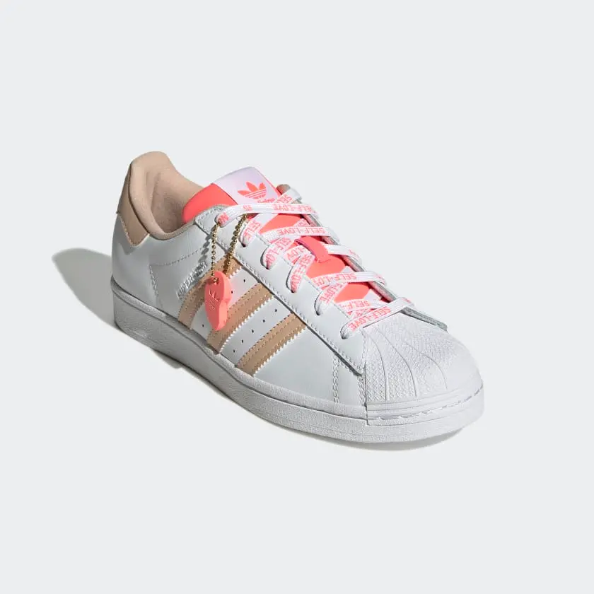 Alternative view of Giày Adidas Superstar 'White Pink' GW05703