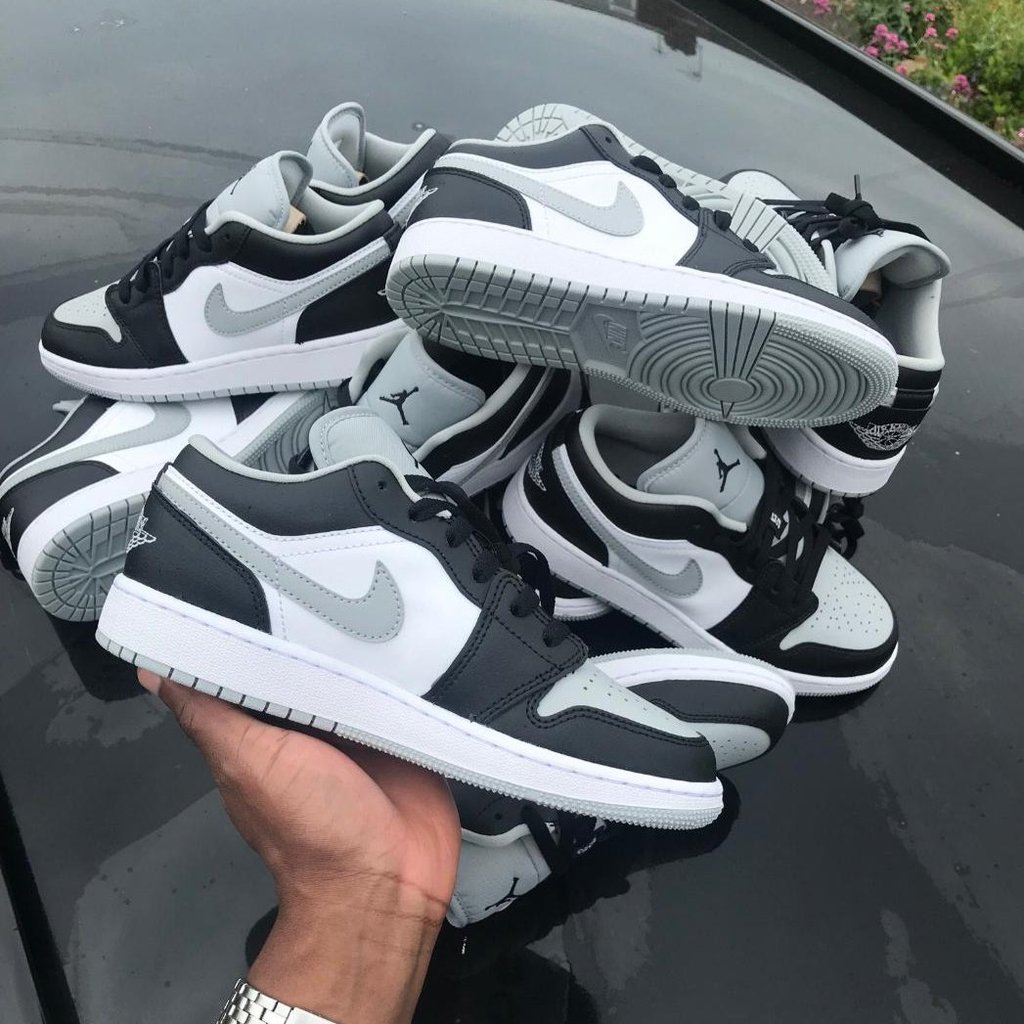 Giày Nike Air Jordan 1 Low GS 'Smoke Grey' 553560-039 - Ảnh 5