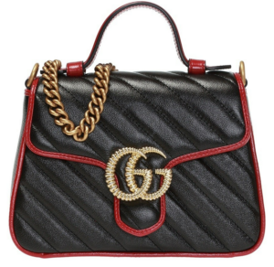 Túi Gucci GG Marmont In 'Black' Diagonal 583571-0OLFX-8277