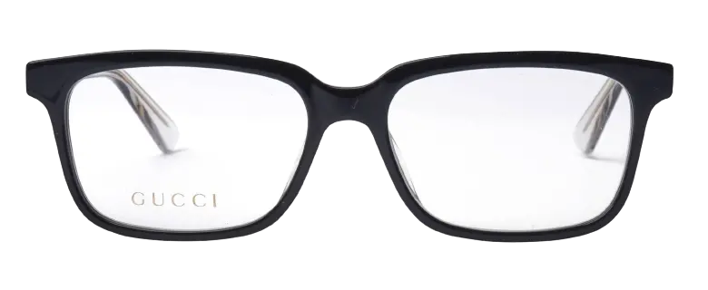 Kính Gucci Black Plastic Rectangle Eyeglasses GG0557OJ-003