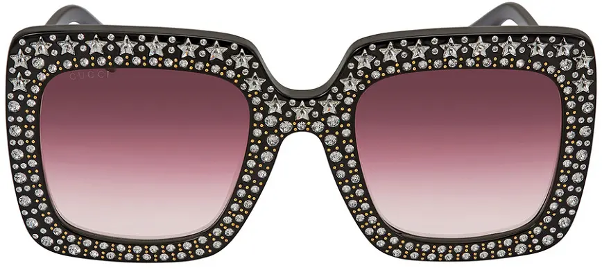 Kính Gucci Red Gradient Square 'Black' GG0148S-005-53