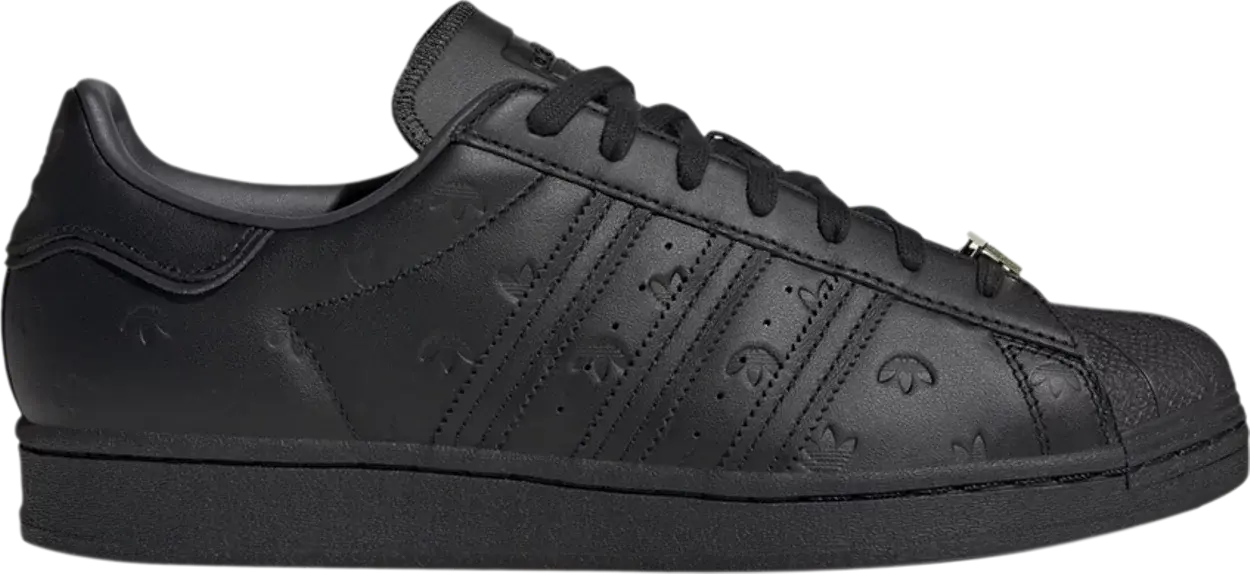 Giay Adidas Superstar 'Allover Debossed Trefoils Black' GY0026