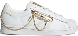 Giay Adidas Superstar Cloud White 'Off White Gold Metallic' GZ3386