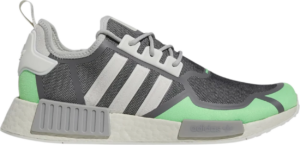 Giay Adidas NMD R1 'Grey Screaming Green' GZ9275