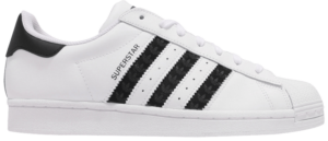 Giày Adidas Superstar 'Logo Stripes White Black' H68101