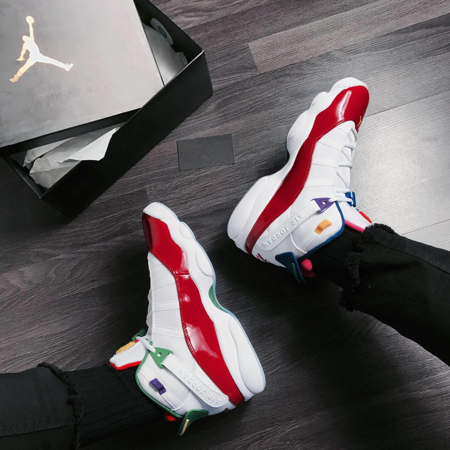 Giày Nike Air Jordan 6 Rings 'Multi-Color' CW7003-100 - Ảnh 3