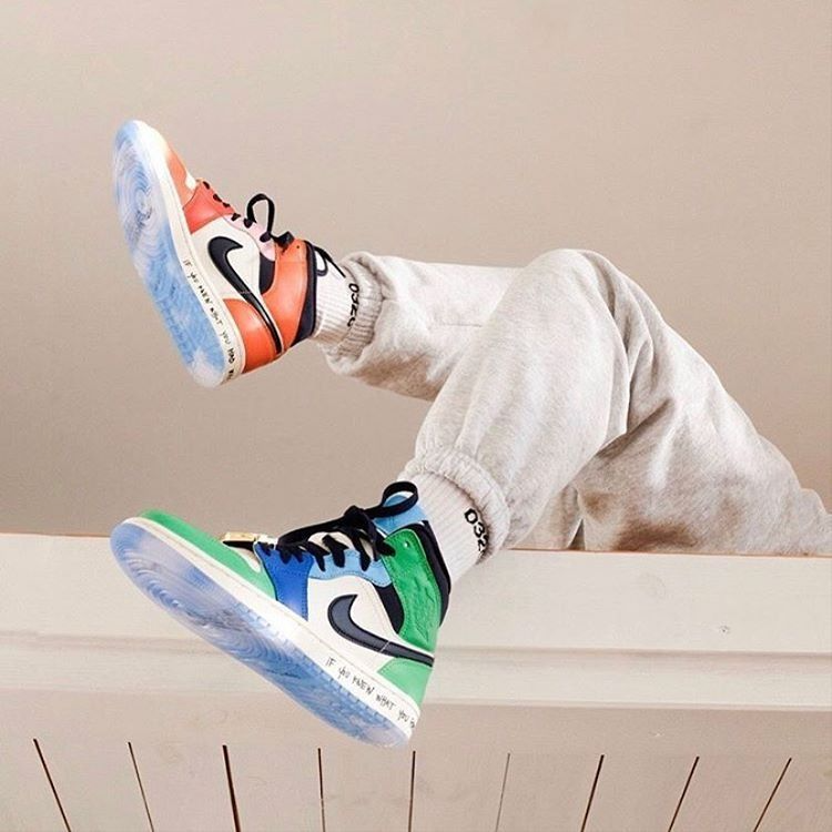 Giày Nike Melody Ehsani x Wmns Air Jordan 1 Mid 'Fearless' CQ7629-100 - Ảnh 3