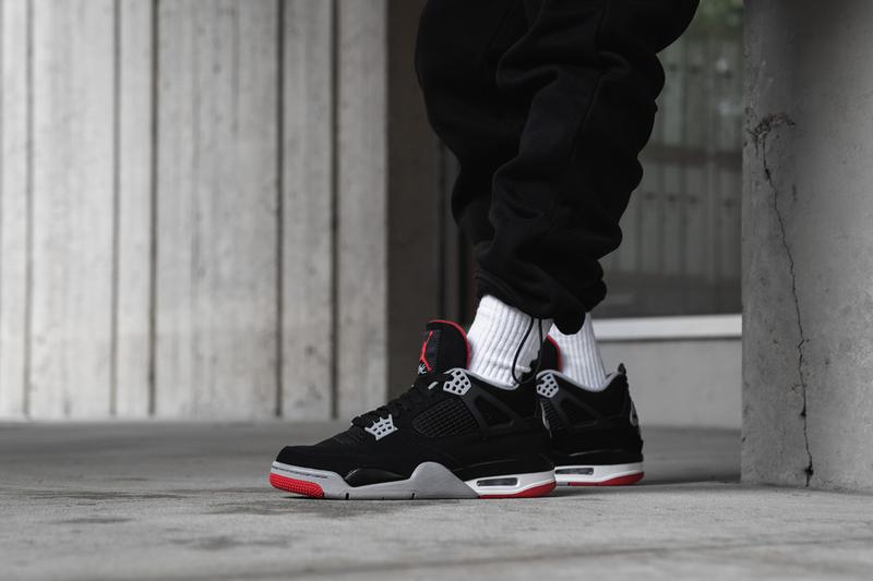 Giày Nike Air Jordan 4 Retro Bred 2019 (GS) 408452-060 - Ảnh 3