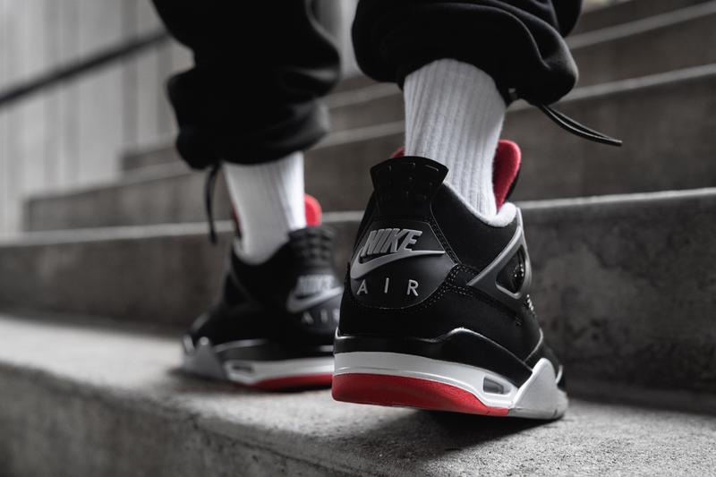Giày Nike Air Jordan 4 Retro Bred 2019 (GS) 408452-060 - Ảnh 5