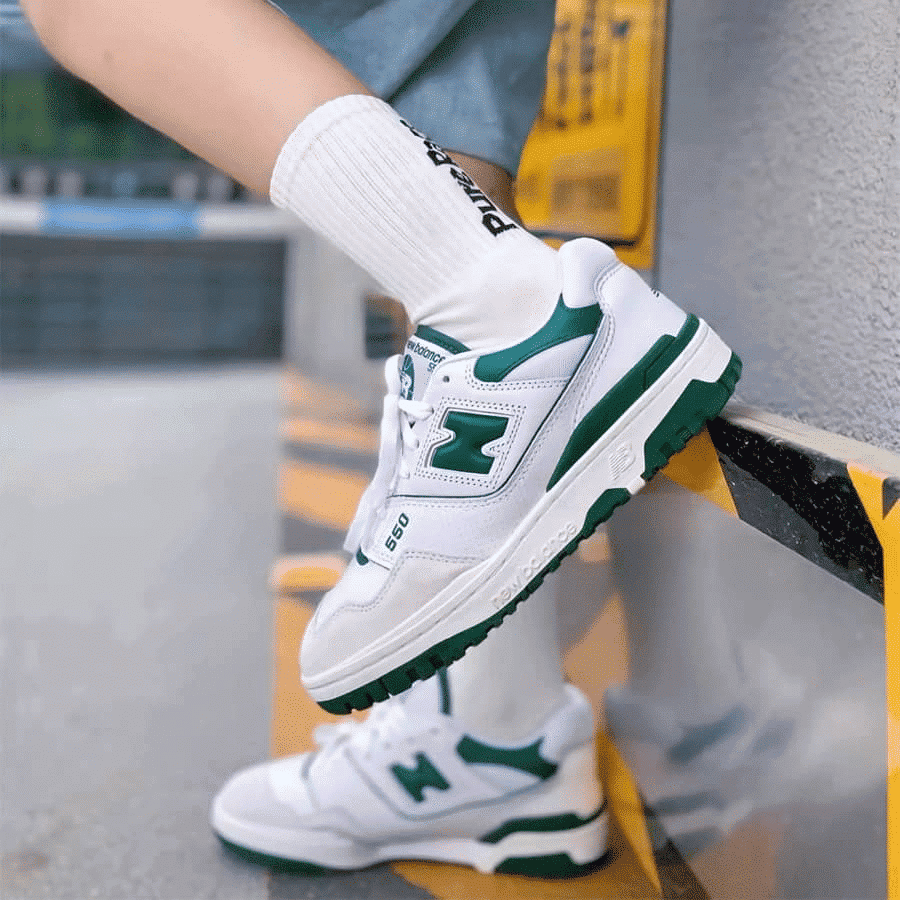 Giày New Balance 550 'White Green' BB550WT1 - Ảnh 2