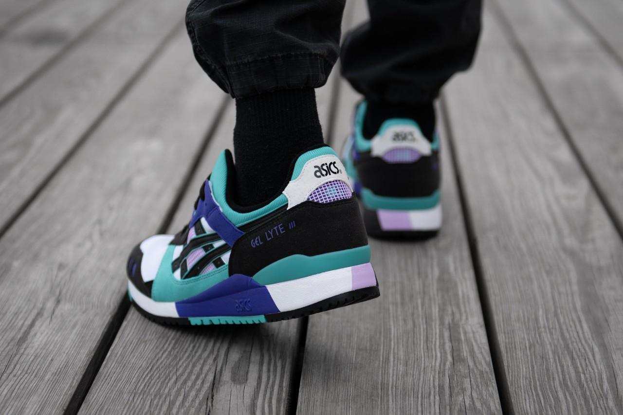 Giày Asics Gel Lyte 3 'Cyan Black' 1201A051-100 - Ảnh 6