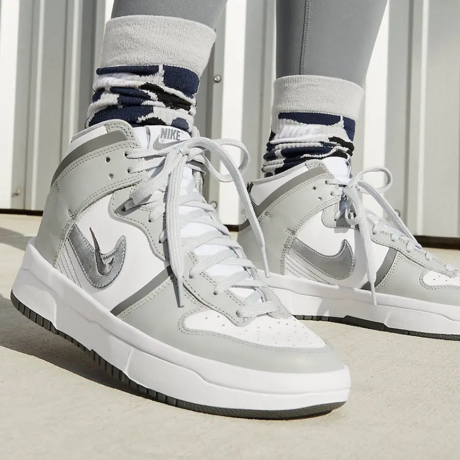 Alternative view of Giày Nike Dunk High Up 'Light Smoky Gray' DH3718-106