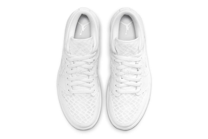 Giày Nike Wmns Air Jordan 1 Low Breathe 'Triple White' DC9508-100 - Ảnh 3