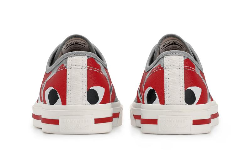 Giày Converse Comme des Garçons PLAY x Jack Purcell Drizzle Red 171260C - Ảnh 5