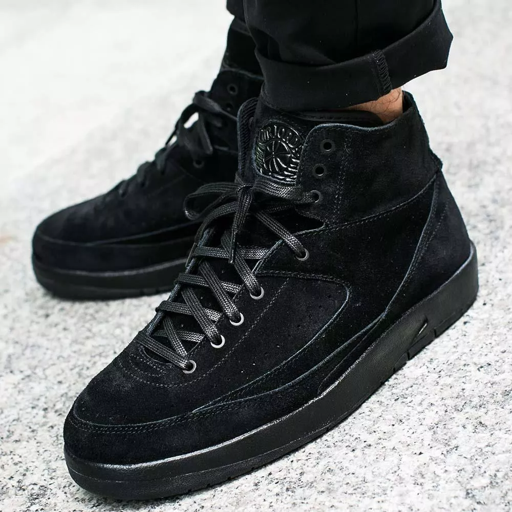 Giày Nike Air Jordan 2 Retro Deconstructed 'Tripple Black' 897521-010 - Ảnh 6