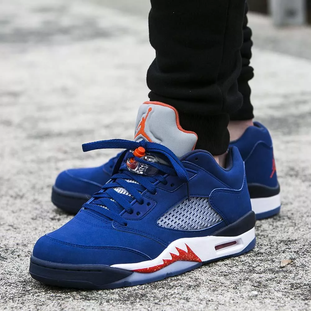 Giày Nike Air Jordan 5 Retro Low 'Knicks' 819171-417 - Ảnh 2