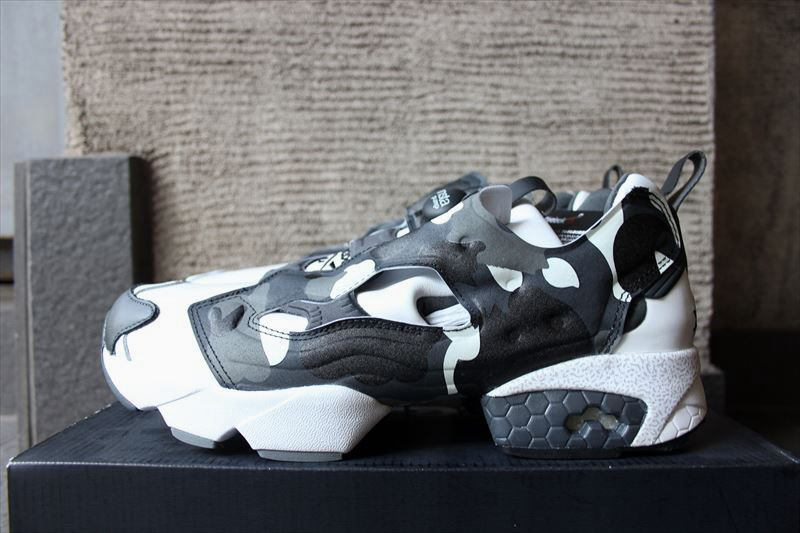 Giày Reebok A Bathing Ape x Mita x InstaPump Fury White Black Camo BD1355 - Ảnh 7
