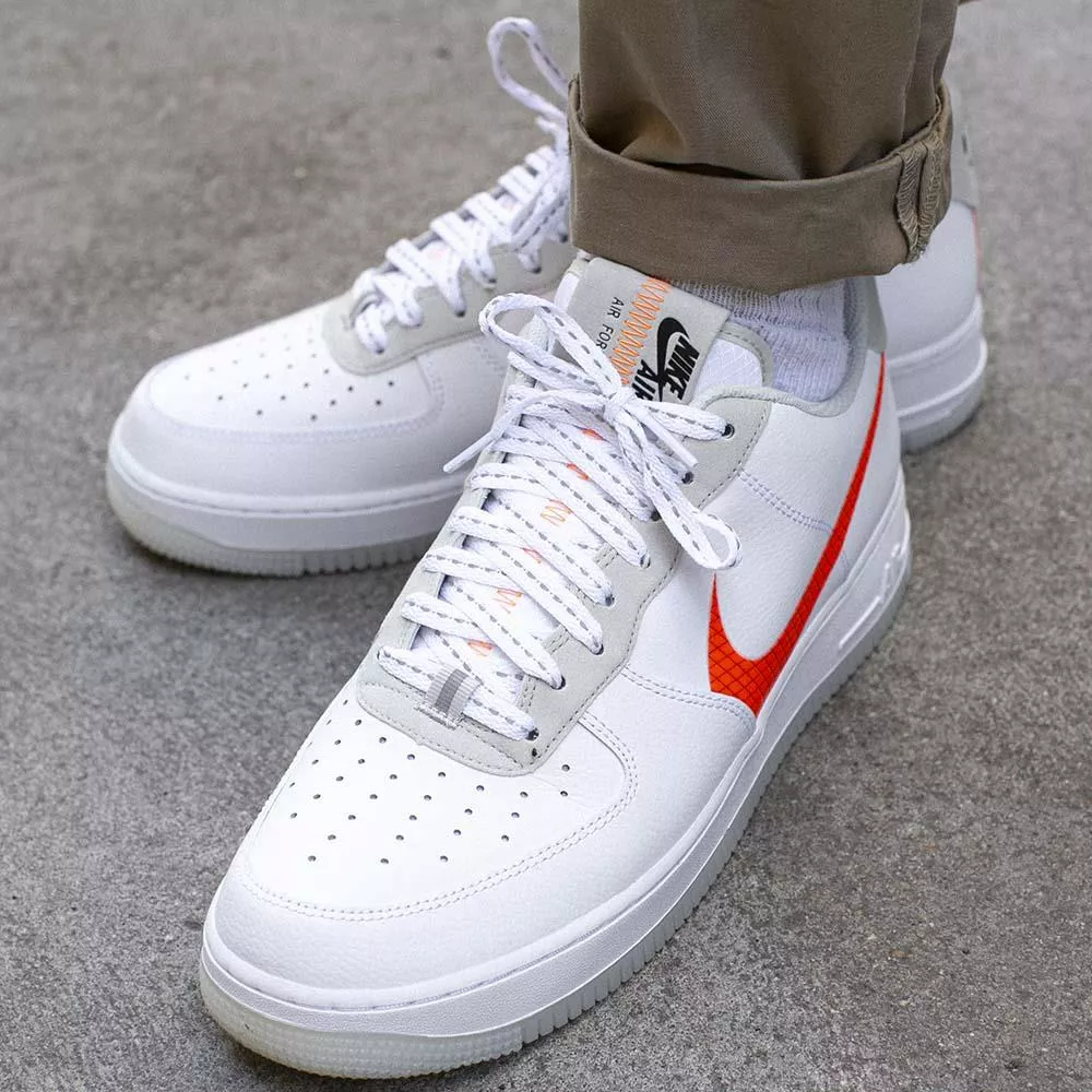 Giày Nike Air Force 1 Low 'Orange Swoosh' CD0888-100 - Ảnh 4