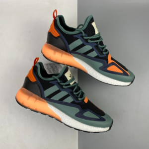 Alternative view of Giày Adidas ZX 2K Boost 'Black Tech Emerald' FZ0218