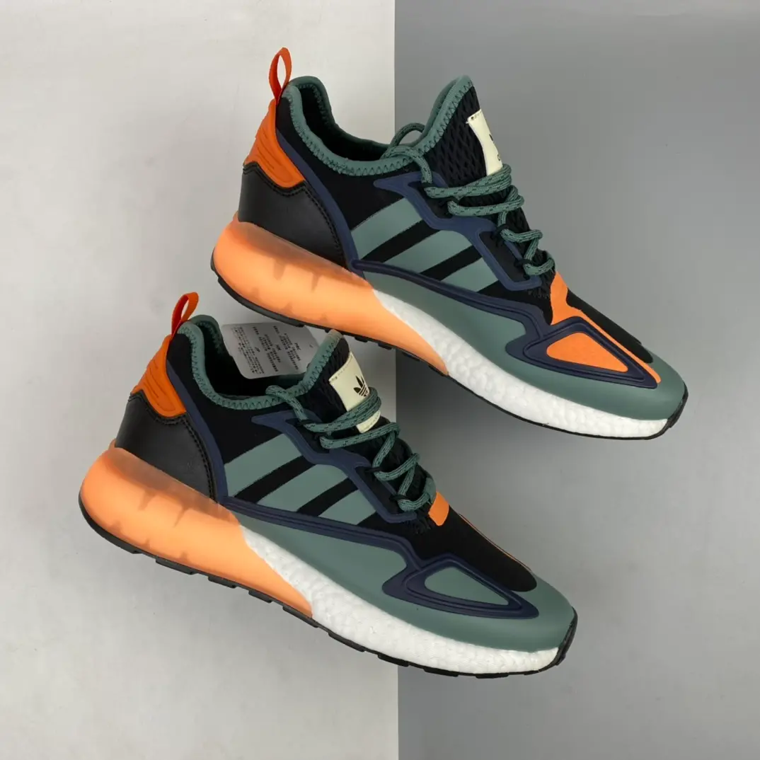 Alternative view of Giày Adidas ZX 2K Boost 'Black Tech Emerald' FZ0218