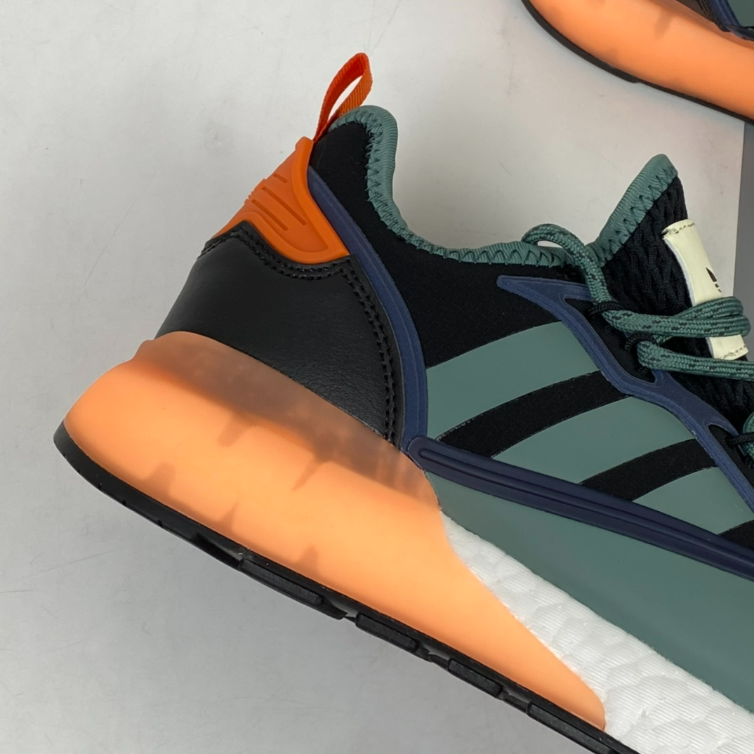 Giày Adidas ZX 2K Boost 'Black Tech Emerald' FZ0218 - Ảnh 6