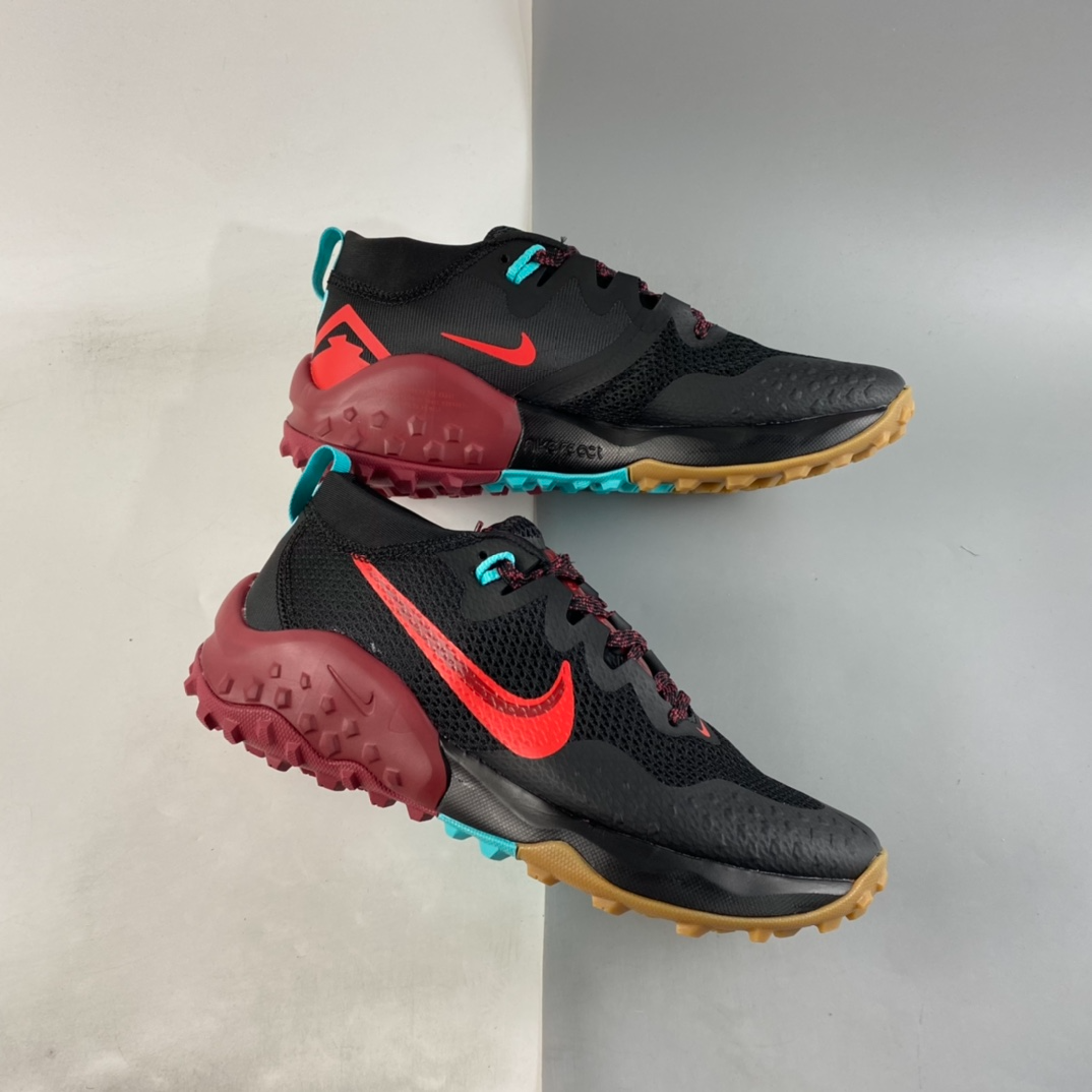Giay Nike Wildhorse 7 Running Trail Shoes 'Black Crimson' CZ1856-001