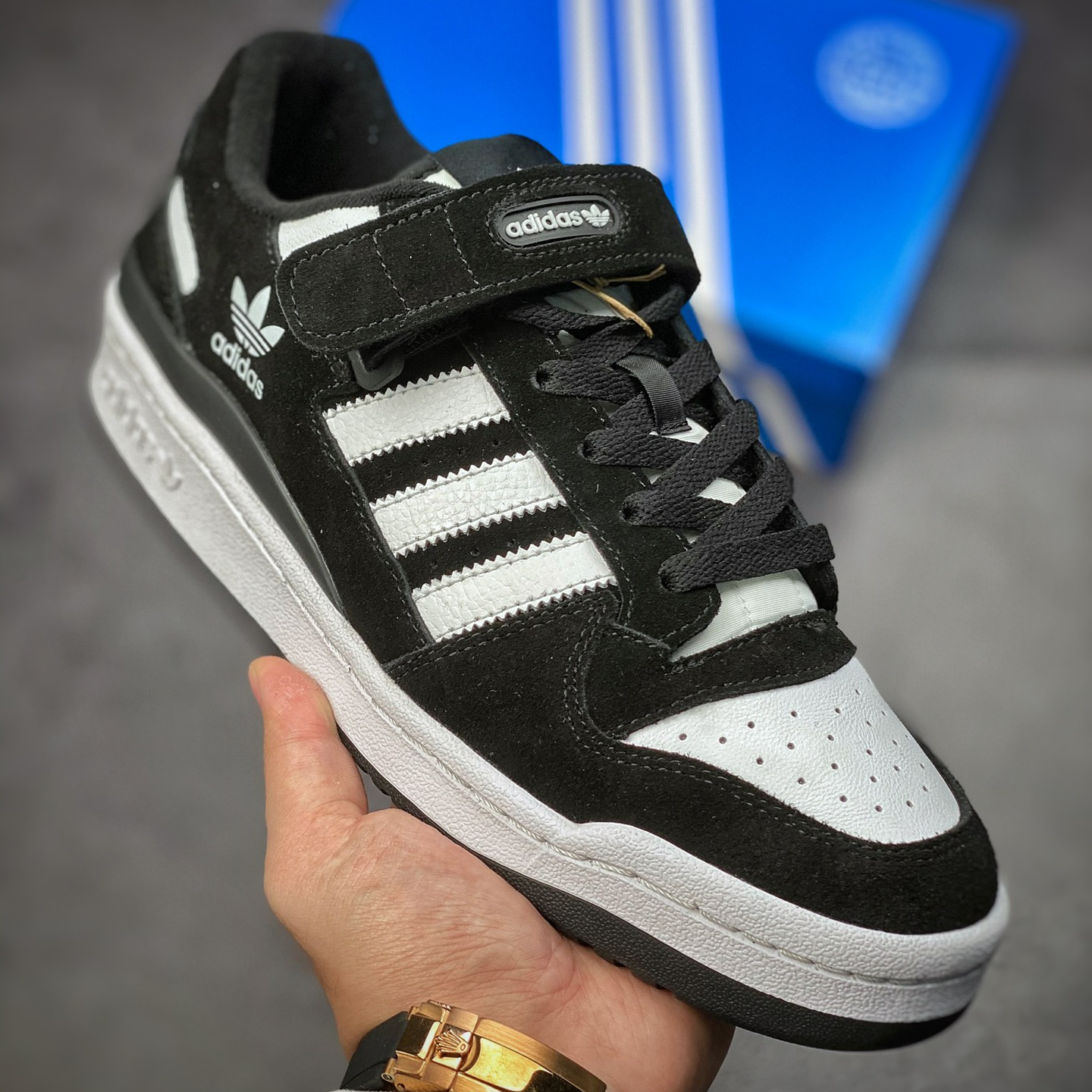 Giày Adidas Forum Low 'Black White' GW0695 - Ảnh 3