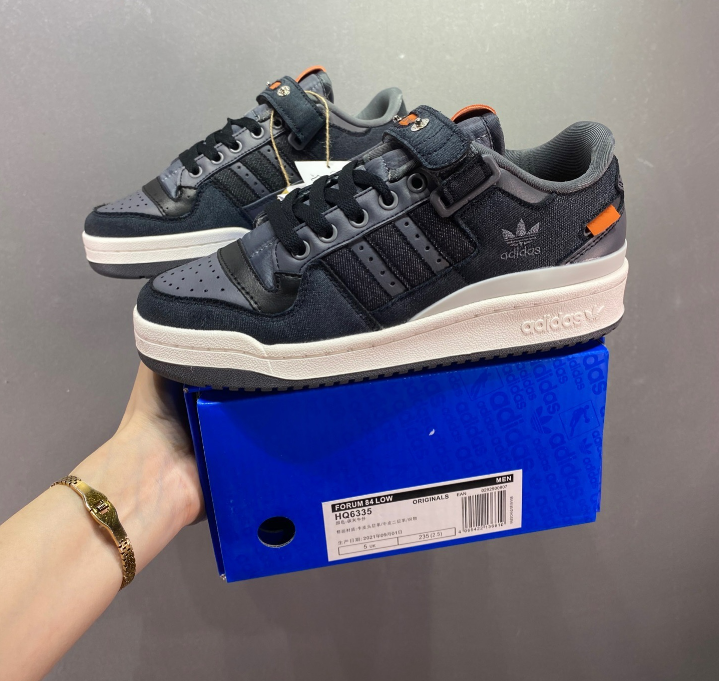 Giày Adidas Forum Low 'Dark Grey' HQ6335 - Ảnh 2