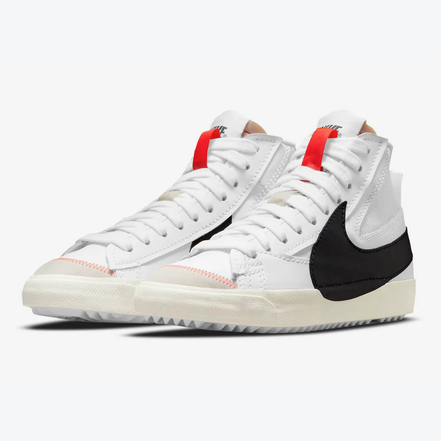 Giày Nike Blazer Mid '77 Jumbo 'White Black' DD3111-100 - Ảnh 8