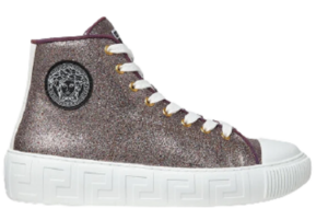 Giày Versace Greca High Top Trainers Pink 1004185-1A02718-2X04V