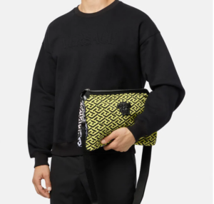 Alternative view of Túi Versace La Greca Signature Shoulder Pink Yellow 1003695-1A02662-5Y13P