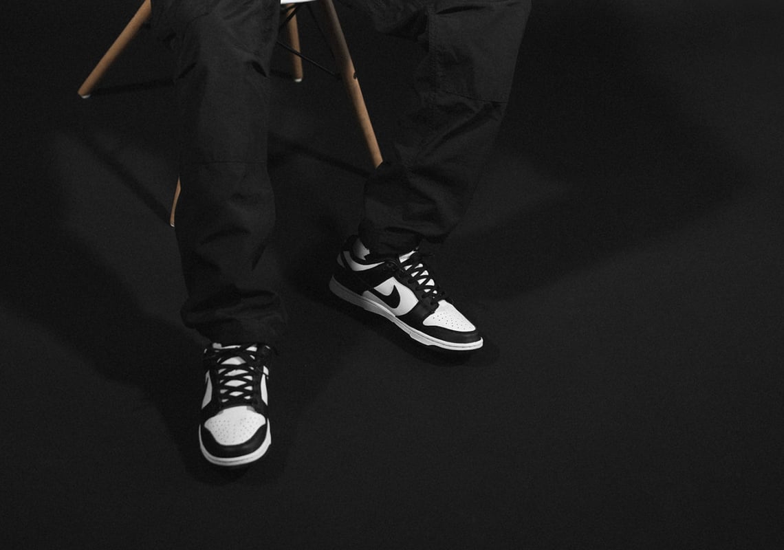 Giày Nike Dunk Low 'Black White' DD1391-100 - Ảnh 5