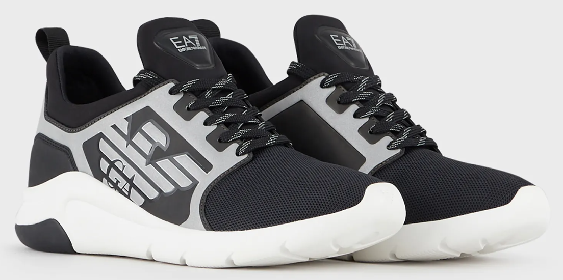 Giày Armani A-Racer Reflex 'Black White' X8X057XCC551N629 - Ảnh 2