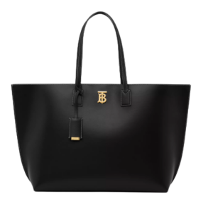 Túi Burberry Large Monogram Motif Leather Tote 'Black'