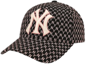Mũ MLB Monogram Structure Ball Cap New York Yankees Black 32CPFB111-50L