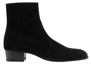 Giày Saint Laurent Wyatt Zipped Boots In Suede 6703391NZ001000