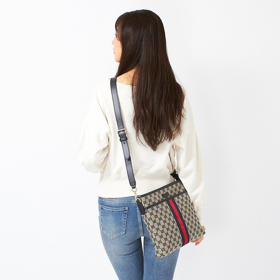 Túi Gucci Shoulder Bag GG Canvas Navy Blue 388926 KY9PZ 4080 - Ảnh 4