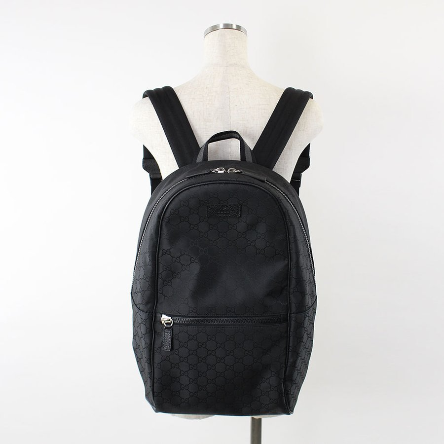 Balo Gucci Outlet Backpack GG Pattern Nylon Black 449181-G1XYN-8615 - Ảnh 6