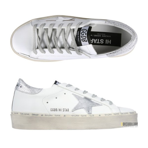 Giày Golden Goose Women's High Star Sneakers GWF00118-F000329-80185 - Ảnh 5